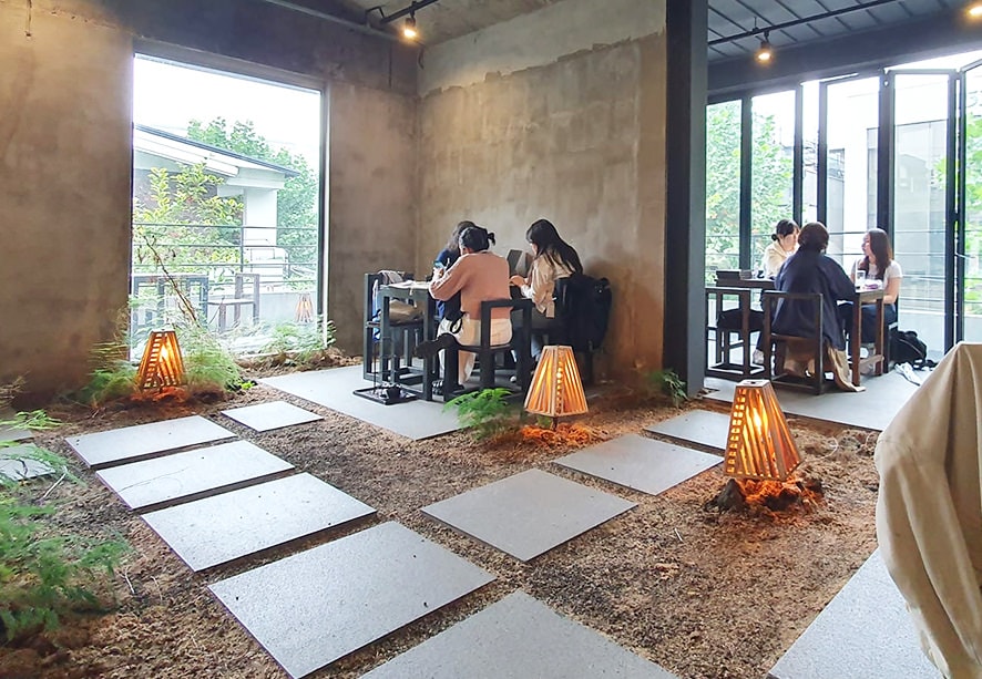 [首爾弘大入口站] 日式庭園風的咖啡店 :清水堂 共鳴 청수